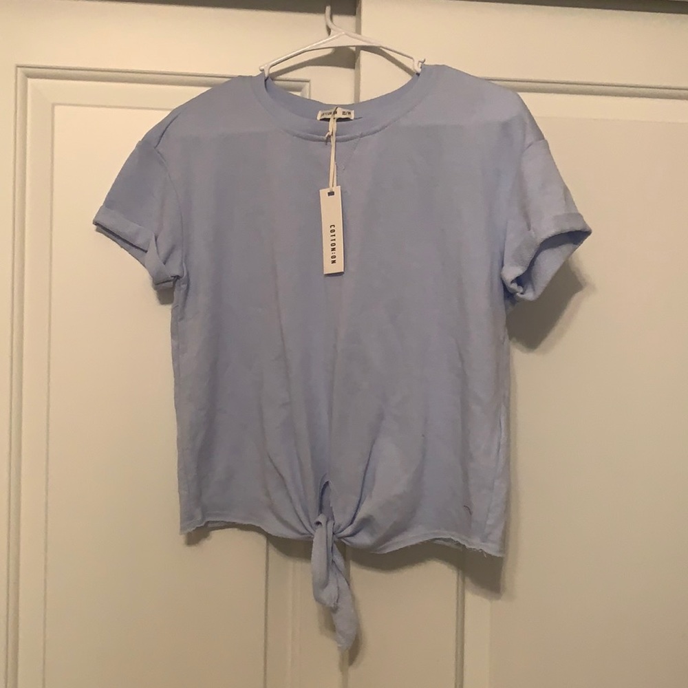 COTTON ON; Light Blue Shirt; NEVER WORN; NWT; Size XS